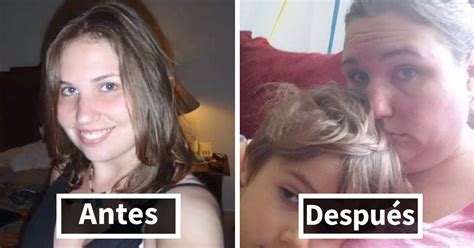 Estos Padres Comparten Fotos Suyas Antes Y Después De Tener Hijos Y La