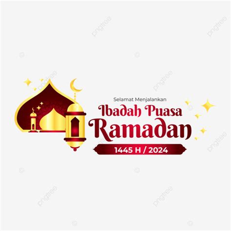 Ramadan Fasting Greetings 2024 Year 1445 H With Golden Mosque And