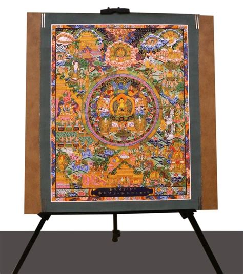 Thangka 1 Cotton Canvas God Life Of Buddha Story Of Buddha