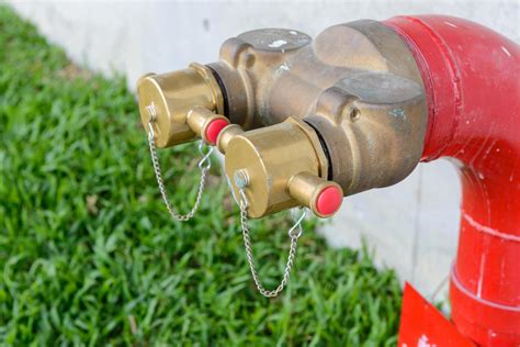 Fire Hydrant Manifold Two Outlet Water Valve Fire Department