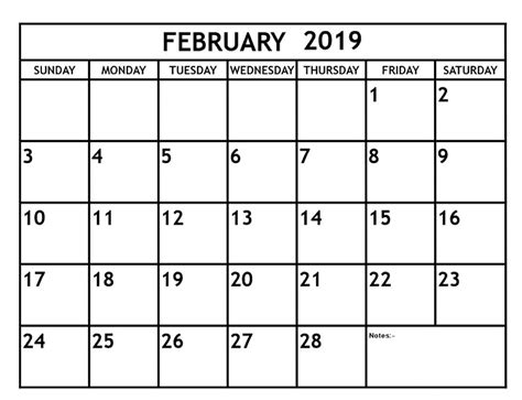 February 2019 Calendar Editable Monthly Calendar Template Calendar