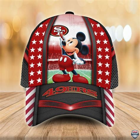San Francisco 49ers Nfl Mickey Mouse 3d Cap Usalast