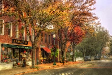 Vermont General Store In Autumn Woodstock Vt Photograph By Joann Vitali