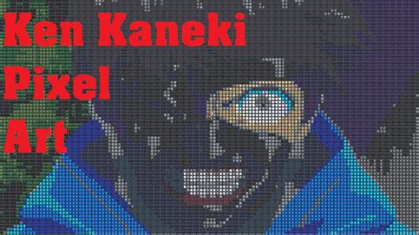 Tokyo Ghoul Ken Kaneki Pixel Art 2 Youtube