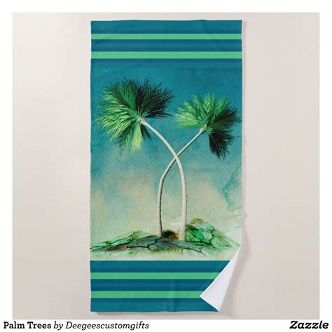 Palm Trees Beach Towel Palm Trees Beach Custom Beach Towels Beach Towel