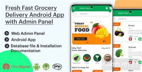 Buying essentials like fresh vegetables, dairy products, and household items becomes a challenge. Download Fresh Fast Grocery Delivery Android App with ...