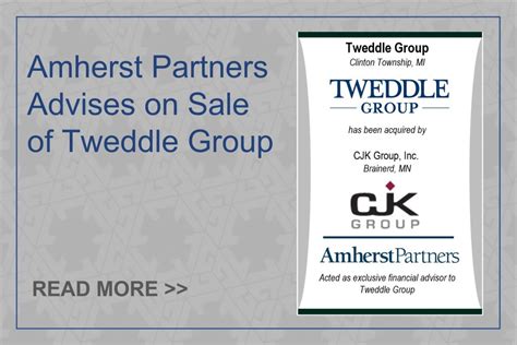Amherst Partners Advises On Sale Of Tweddle Group Amherst Partners