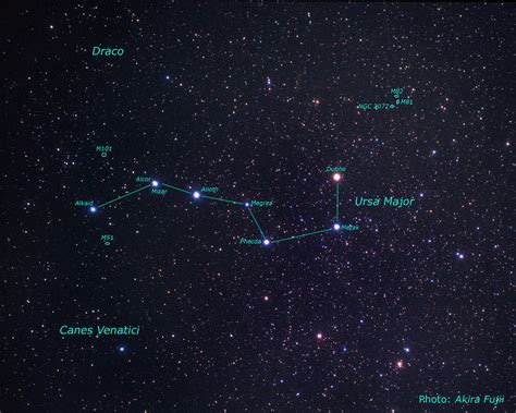 The very recognizable big dipper, also known as the plough, is part of the ursa major constellation. Ursa Major Cr 285 · Deep Sky Objects Browser