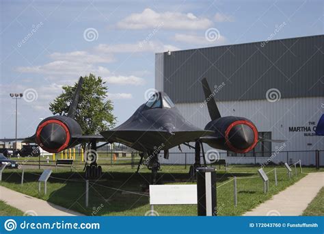 Us Air Force`s Sr 71 Blackbird Spy Plane In Richmond Virginia