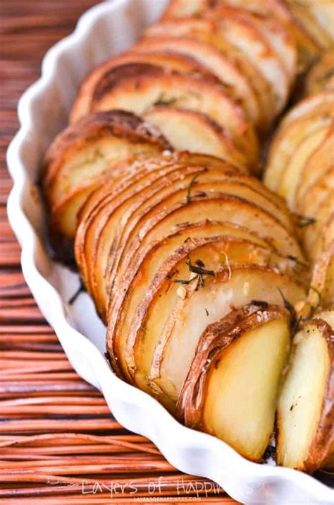 The perfect baked potato is crispy on the outside and pillowy in the middle. Easy Oven Roasted Parmesan Potatoes - Layers of Happiness