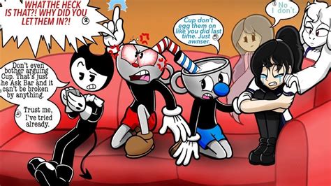 The Visitors Cuphead Comic Dubs 7 Bendy And The Ink Machine Youtube