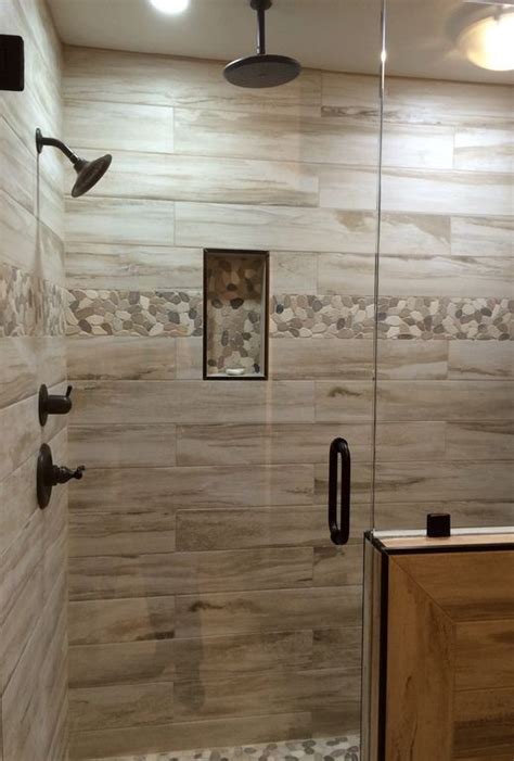 If you are renovating a bathroom, here 32 beautiful tile ideas to inspire you. Home Improvement Archives | Rustic master bathroom, Shower ...