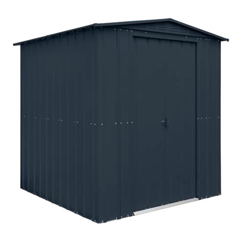6x6 Globel Anthracite Grey Apex Roof Metal Garden Shed Sheds To Last