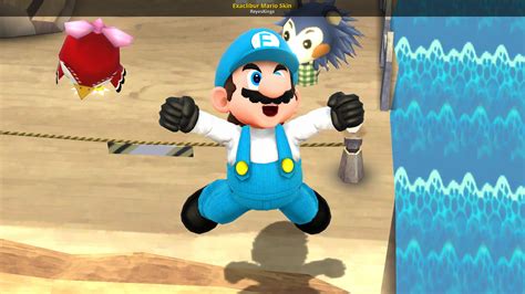 Exaclibur Mario Skin Super Smash Bros Wii U Mods