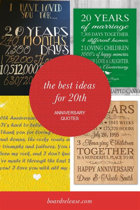 Your creative vision for this organization has made this a great place to work, and your contribution to. The Best Ideas for 20th Anniversary Quotes #20thanniversarywedding | 20th anniversary quote ...