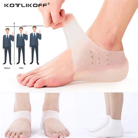 Invisible Height Increased Insole Cm Cm Cm Silicone Gel Heel Pads