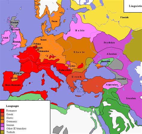 6th Century Linguistic Γεωγραφία Χάρτες Ιστορία