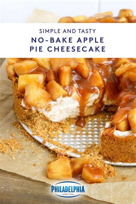 Easy No Bake Apple Pie Cheesecake Recipe