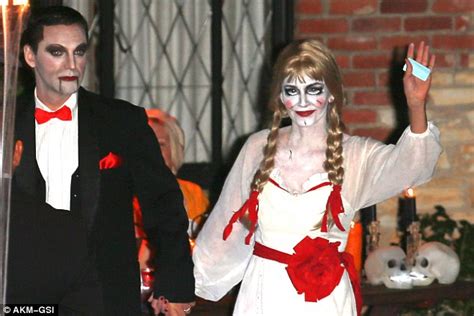 Courteney Cox Unrecognisable Dressed As Killer Doll Annabelle Daily