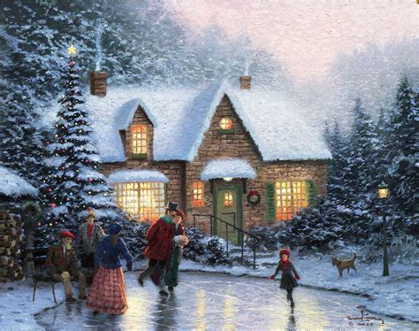 Nativity Thomas Kinkade Christmas Wallpapers Top Free Nativity Thomas