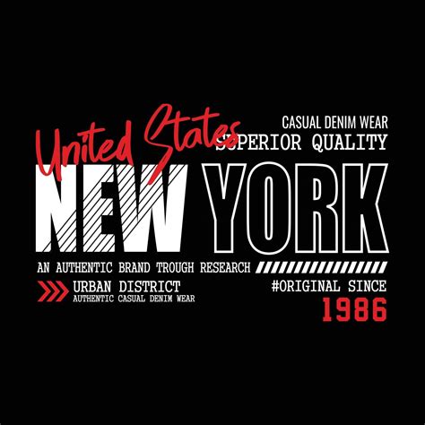 New York City Urban Clothing Streetwear Typography Design 2896918