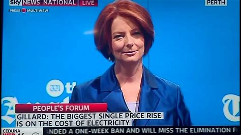 Julia Gillard Responds To Fabian Society Question Youtube