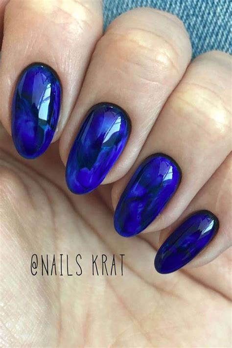 Purple And Blue Nails Designs Notorioustomo