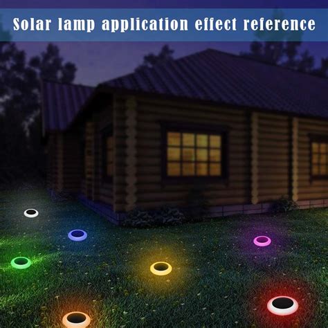 Outdoor Solar Power 7 Color Changing Led Garden Landscape Path Pathway