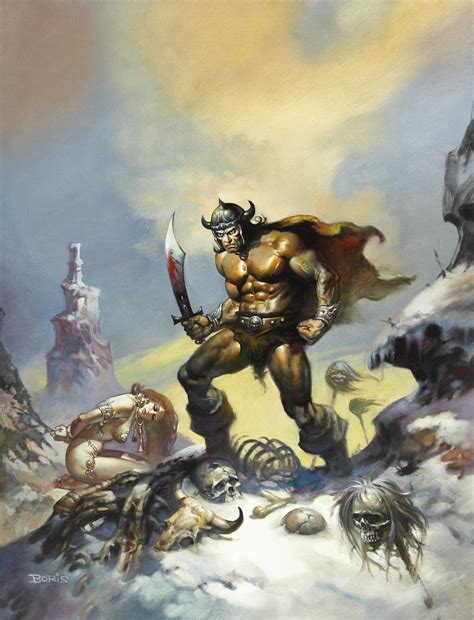 Boris Vallejo Cover Art For Savage Sword Of Conan 10 1976
