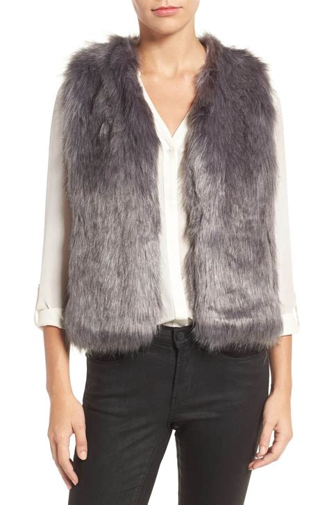 Main Image - Sole Society Faux Fur Vest | Fur vest, Faux fur vests ...