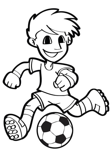 Dibujos De Fútbol Para Colorear Imprimir En Línea Para Niños