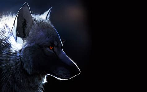 Wolf With Glowing Eyes Wallpapers And Images Wallpapers