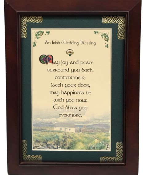 Irish Wedding Blessing May Joy And Peace 5x7