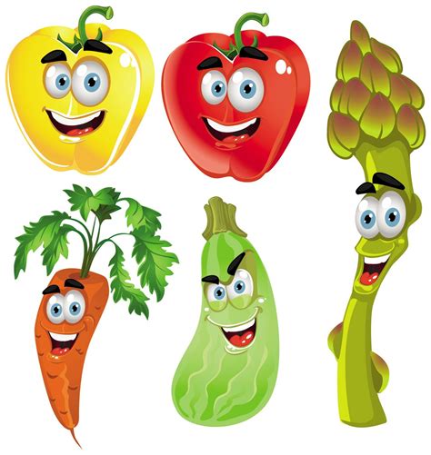 Vegetable Cartoon Image Vector 4 Dessin Fruits Dessin Aliment