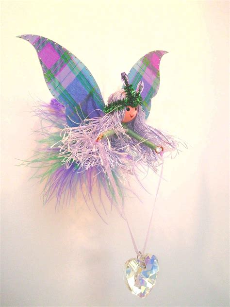 The Love Scotland Fairy With Tartan Wings A Thistle Tiara And A