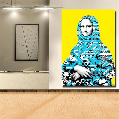 Modern Mona Lisa Wall Art Pictures For Living Room Wall Figure Canvas