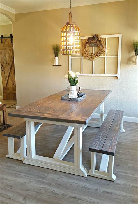 50 Choosing The Right Farmhouse Dining Room Table Sweetyhomee