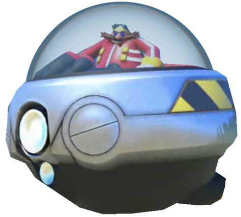 Dr Eggman In His Egg Mobile With Glass By Transparentjiggly64 On