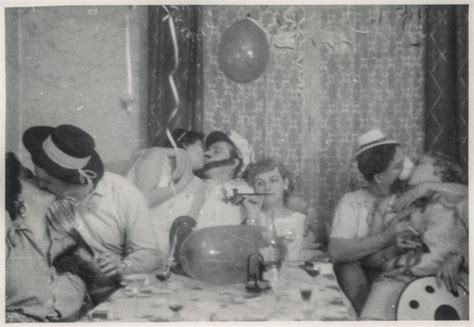 45 found snaps capture people celebrating at their parties from between the 1930s and 1950s