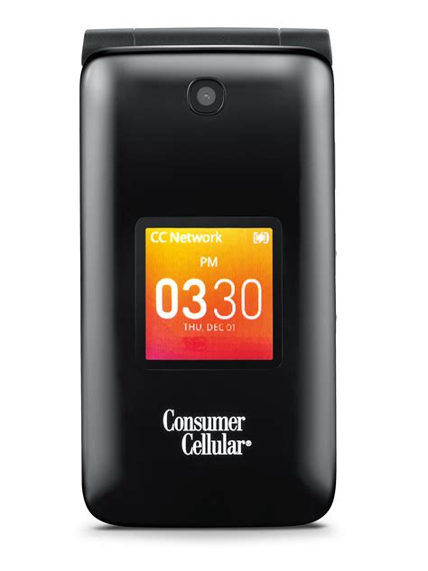 Consumer Cellular Go Flip Cell Phone Black