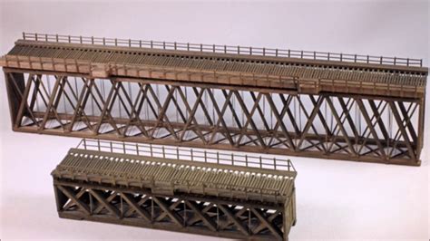 Building A Hunterline 86 Howe Truss Deck Wood Bridge Kit Youtube