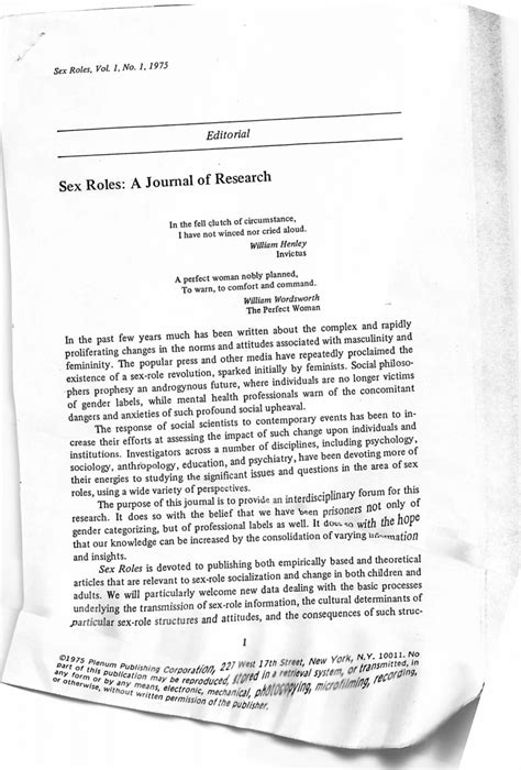 Pdf Sex Roles A Journal Of Research