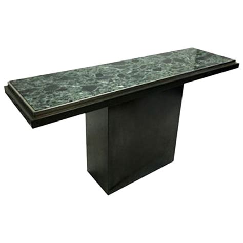 Vintage Green Marble Pedestal Console At 1stdibs