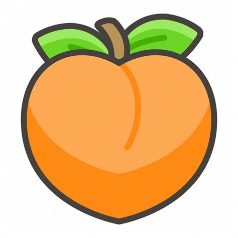 1f351 Peach Icon Download On Iconfinder On Iconfinder