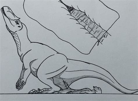 Rule 34 Allosaurid Allosaurus Bodily Fluids Dinosaur Drawing Duo Female Female Penetrated