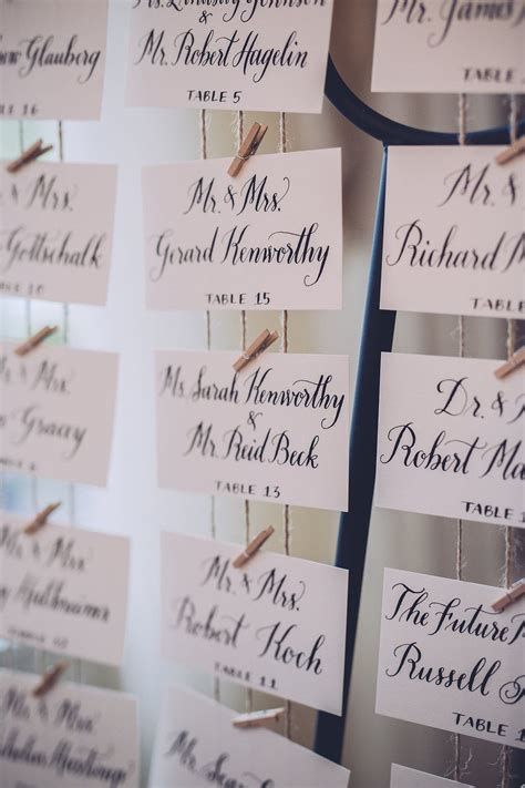 Twine And Clothes Pins Seating Chart Wedding Signs Custom
