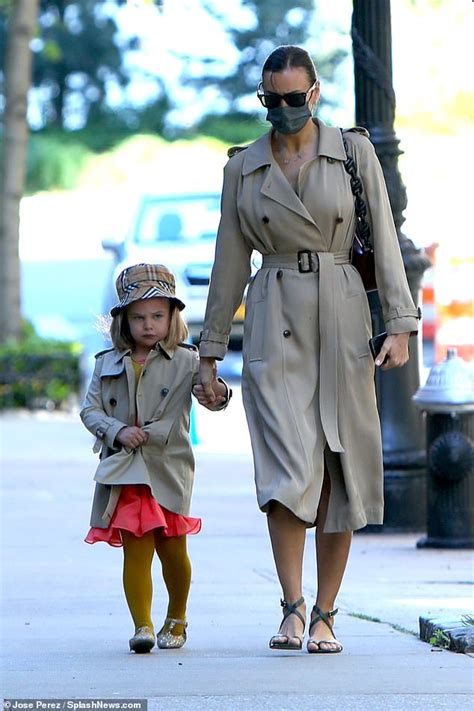 10 2021, published 11:30 a.m. Irina Shayk and daughter Lea De Seine, 4, wear raincoats ...