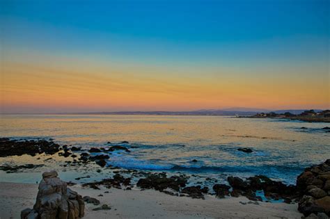 Sunset At 17 Miles Drive Monterey California Stock Photo Download