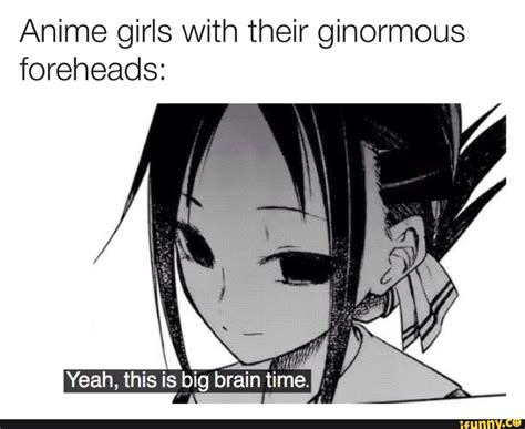 anime girls with their ginormous foreheads ifunny