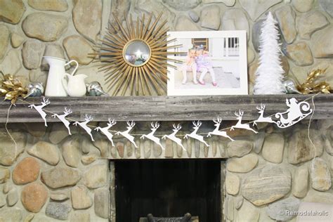 All of the straws, beads, bells, and sequins are so sparkly. Santa and Reindeer Garland Tutorial